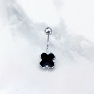 پیرسینگ نقره ناف مدل ونکلیف