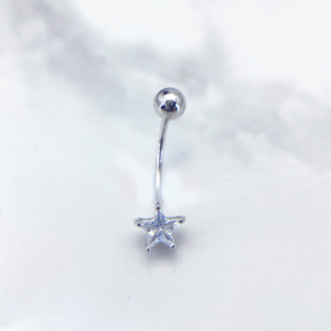 پیرسینگ نقره ناف مدل ستاره