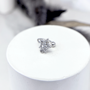 ایرکاف نقره دخترانه مدل ستاره