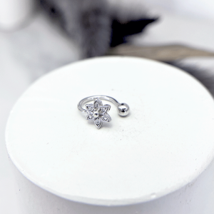 ایرکاف نقره مدل گل دخترانه