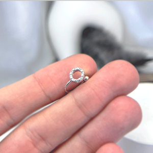 ایرکاف نقره دخترانه مدل دایره