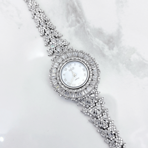ساعت نقره زنانه ایرانی مدل دایره