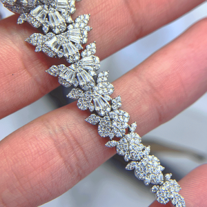 بند گندمی ساعت نقره زنانه