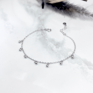 آویز های گوی دستبند نقره اسپرت