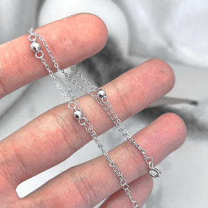 بافت نرم و راحت دستبند نقره دخترانه