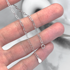 قفل و زنجیر قابل تنظیم دستبند نقره دخترانه