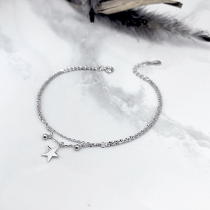 دستبند زنجیر خاویاری دخترانه