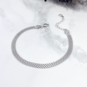 دستبند نقره دخترانه بیزمارک