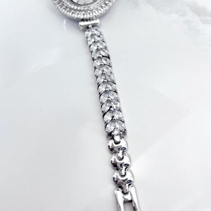 بند نگین مارکیز ساعت نقره زنانه