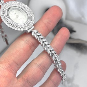 بافت نرم بند ساعت نقره زنانه