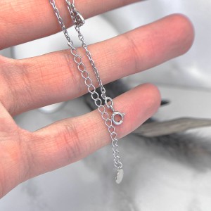 قفل و زنجیر قابل تنظیم پابند نقره زنانه