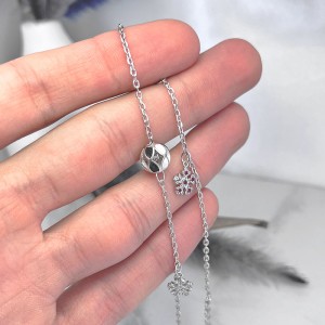 پابند زنانه نقره ایتالیایی