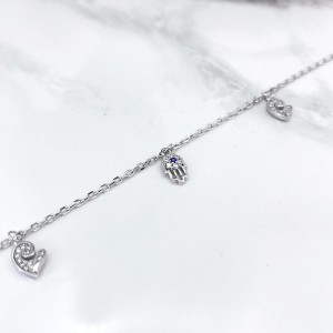 پابند نقره زنانه چشم و نظر