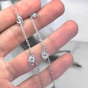 پابند نقره ایتالیایی زنانه چشم و نظر