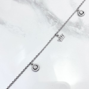 پابند نقره مدل آویز