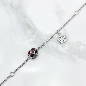 آویز و گوی پابند نقره زنانه