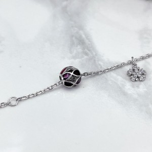 گوی سه بعدی پابند نقره زنانه