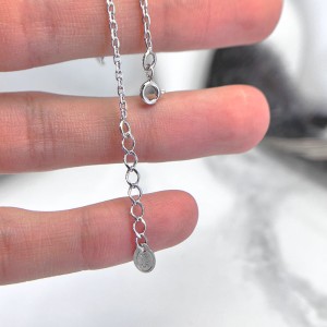 زنجیر قابل تنظیم پابند نقره زنانه