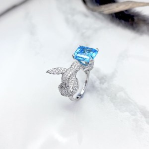 انگشتر نقره خاص طرح جواهره زنانه