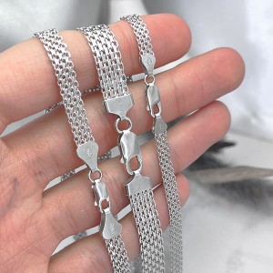 قفل گردنبند نقره بیزمارک