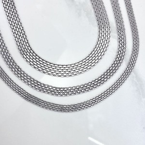 انواع سایز زنجیر بیزمارک نقره