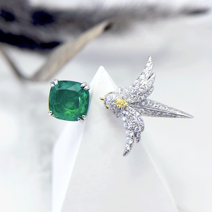 انگشتر ققنوس نقره زنانه