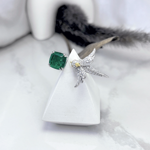 انگشتر نقره زنانه تک