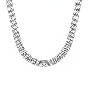 گردنبند زنانه نقره ایتالیایی بیزمارک 18 میل