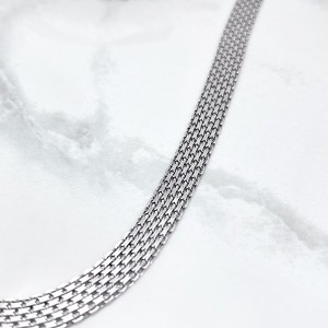 ضخامت گردنبند نقره ایتالیایی