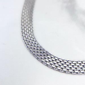 زنجیر پهن گردنبند نفره بیزمارک