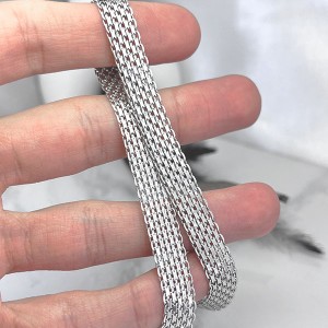 گردنبند پهن ایتالیایی بدون نگین