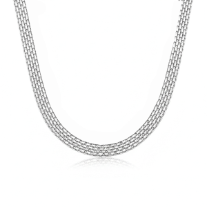 گردنبند زنانه نقره ایتالیایی 6 میل