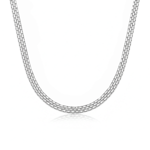 گردنبند زنانه نقره ایتالیایی بیزمارک 4 میل