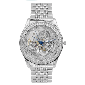 ساعت نقره مردانه مدل اسکلتون اتوماتیک