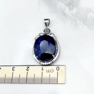 عرض آویز زنانه نقره یاقوت