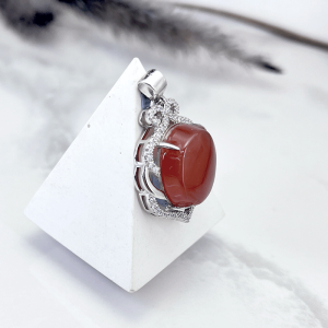 مدال عقیق نقره زنانه