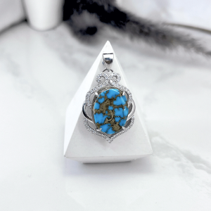 مدال نقره ایتالیایی فیروزه نیشابور