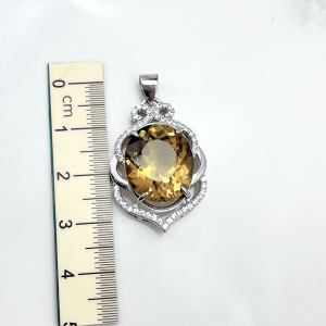 طول مدال الکساندریت زنانه نقره