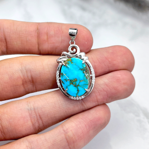 مدال فیروزه زنانه نقره