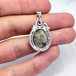 پشت سنگ فیروزه زنانه نقره