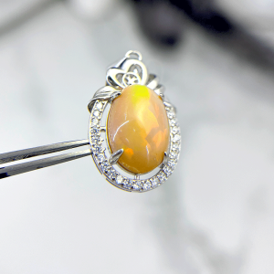 مدال اوپال نقره زنانه