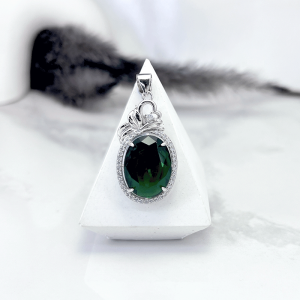 گردنبند نقره زنانه  نگین دار