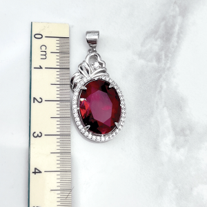 طول مال نگین قرمز زنانه