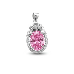 گردنبند نقره زنانه کریستال رنگی