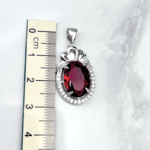 طول مدال نقره طرح یاقوت