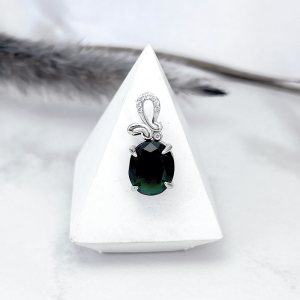 مدال کریستال سبز نقره دخترانه