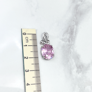 مدال صورتی دخترانه نقره