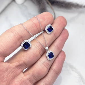 نیم ست دخترانه آبی ایتالیایی