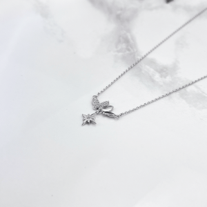 گردنبند پروانه ایتالیایی نقره