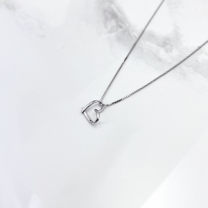 گردنبند زنانه نقره مدل قلب ظریف